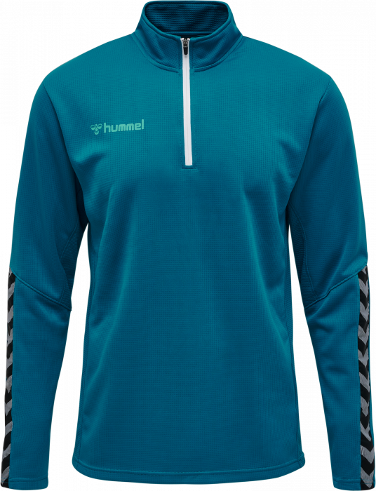Hummel - Authentic Sweatshirt Med Halv Lynlås - Celestial