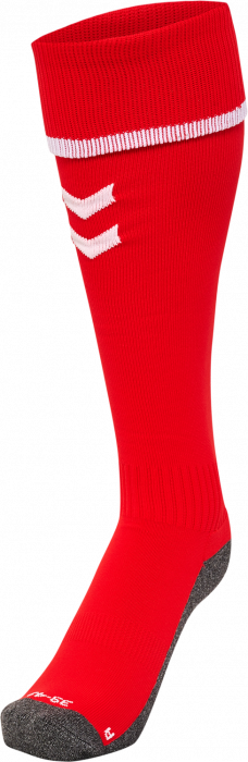 Hummel - Core Football Socks - True Red & bianco