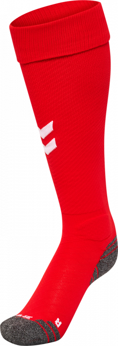 Hummel - Pro Football Socks - True Red & blanc