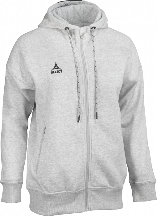 Select - Oxford V25 Hoodie W. Zip Women - Melange Grey