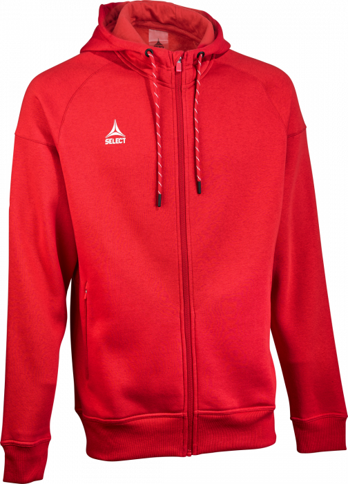 Select - Oxford V25 Hoodie W. Zip - Röd